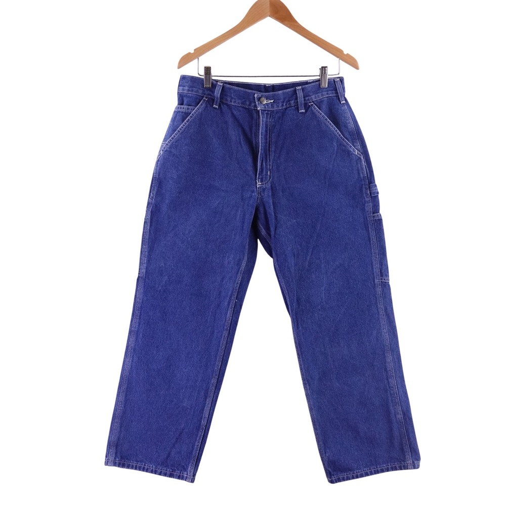 Carhartt B13-DST Loose Original Fit Carpenter Jeans Mens 33x28 Denim BD0013-M - Picture 1 of 7